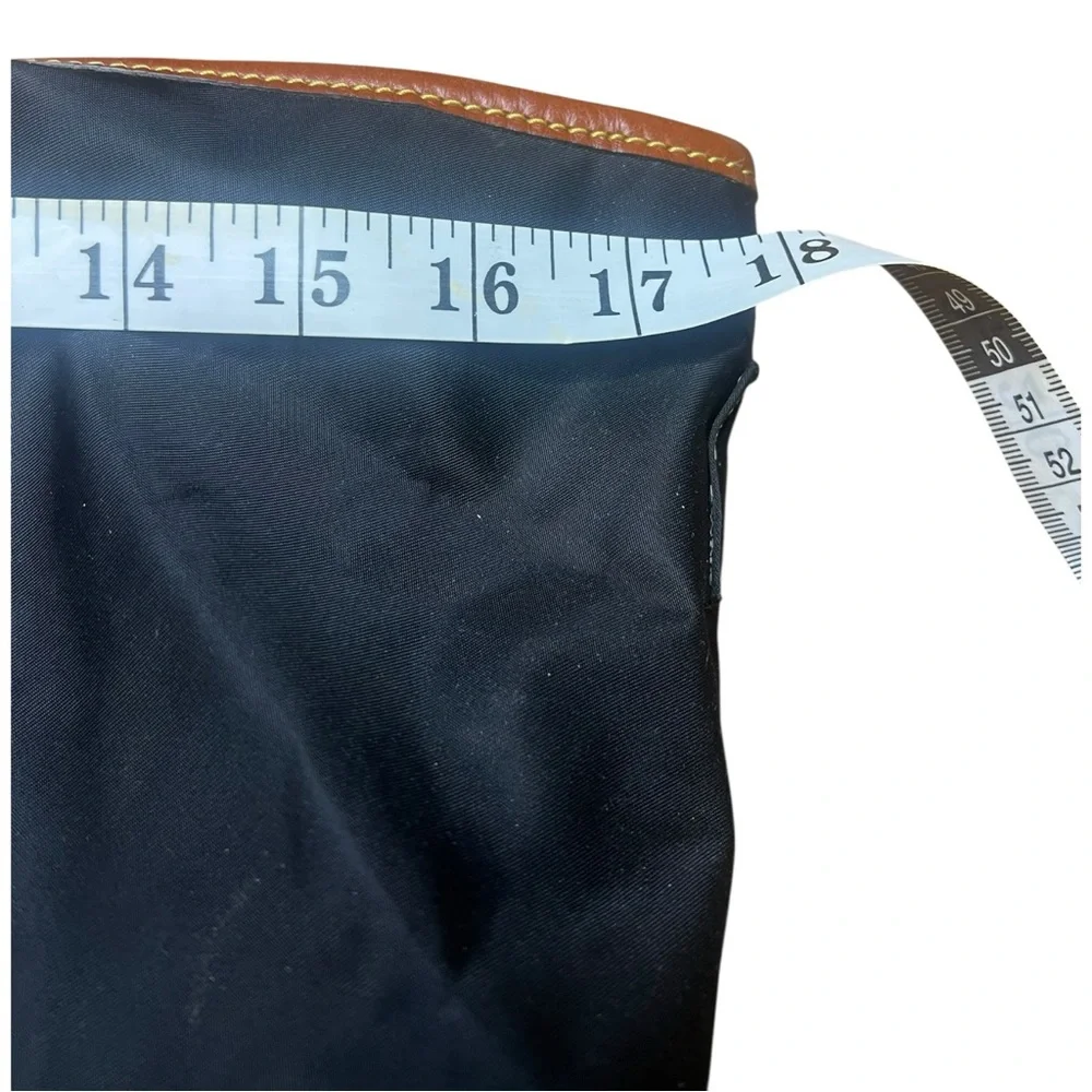 Dooney & Bourke Wayfarer Nylon Tote – Black w/ Vachetta Leather Trim - Picture 5 of 16